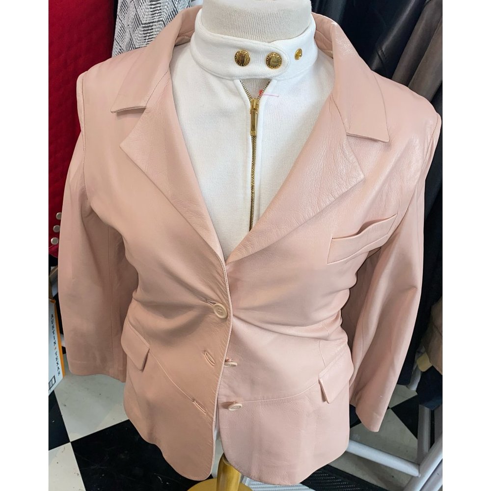 Pink Leather Jacket